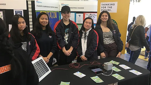 Warwick Senior High School NXplorers team at Perth Science Festival, August 2019